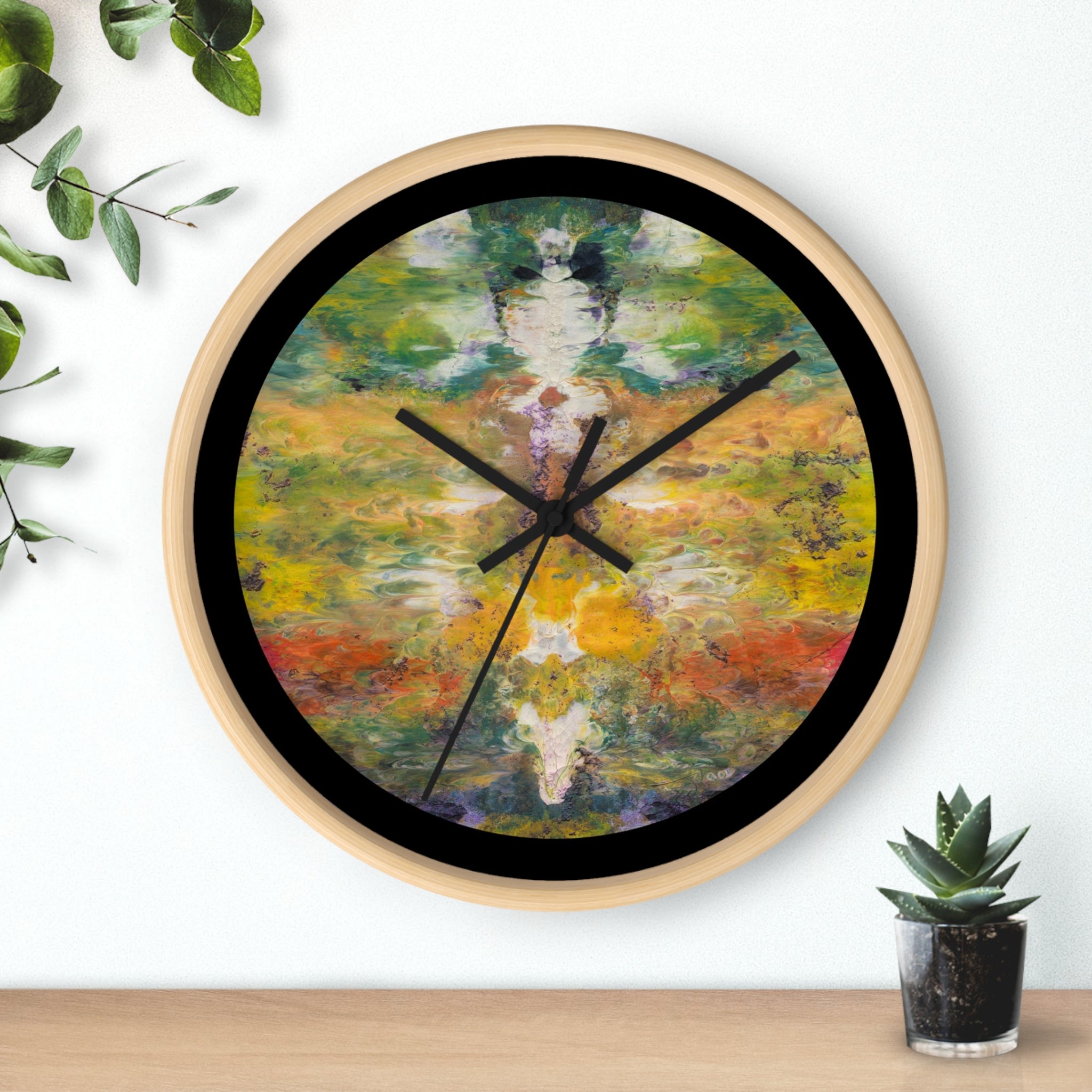 Watercolor Art Clock