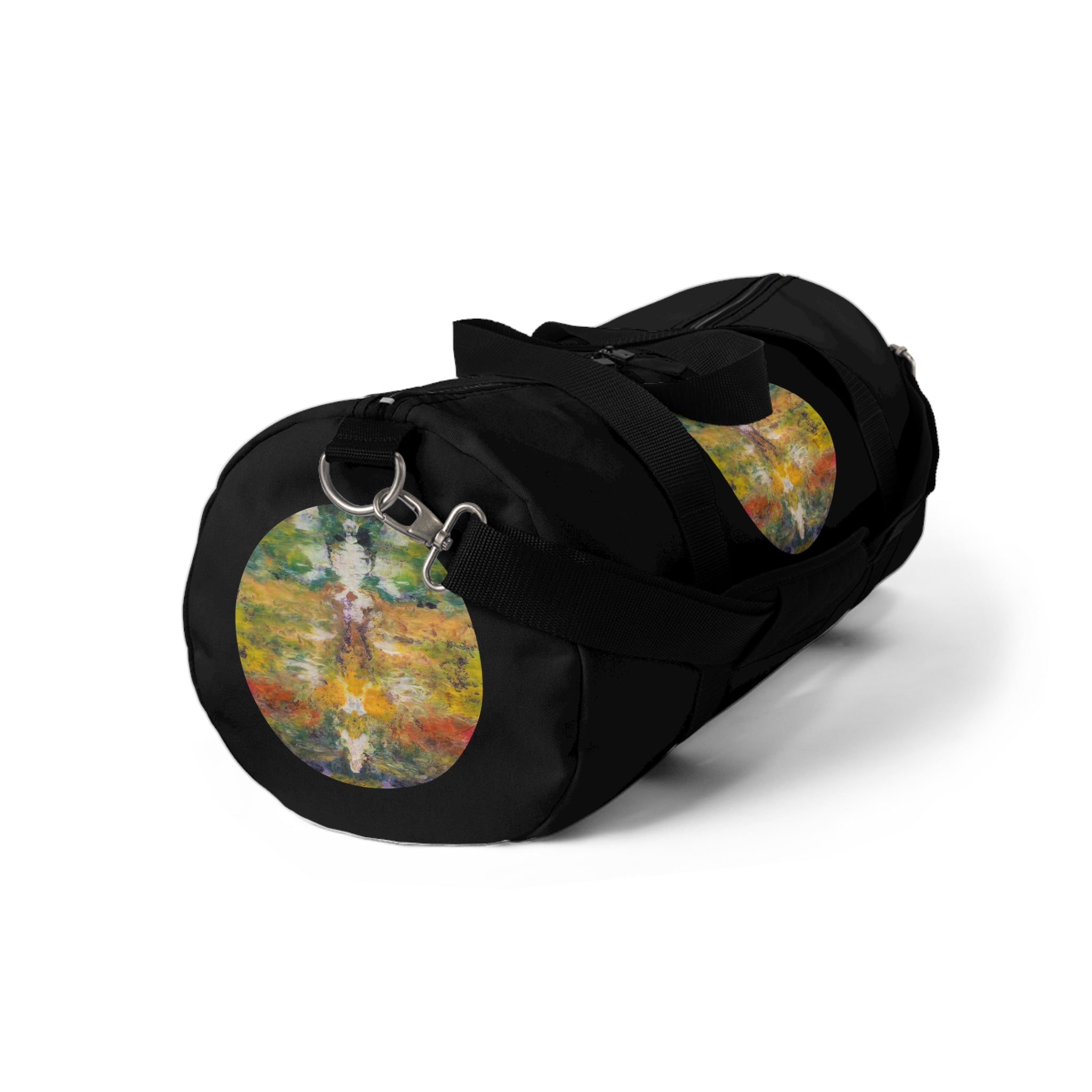 Duffel Bag — Boho Travel Gym Bag with Watercolor Design
