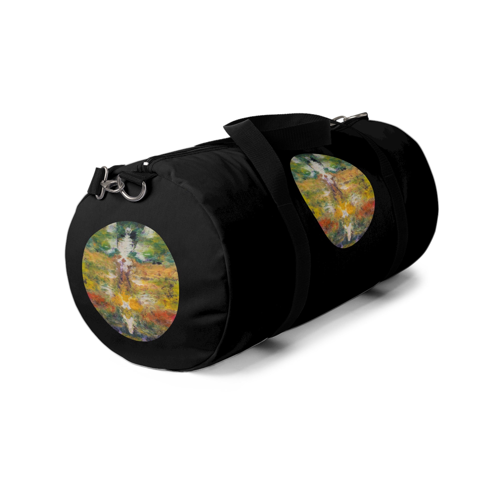 Duffel Bag — Boho Travel Gym Bag with Watercolor Design