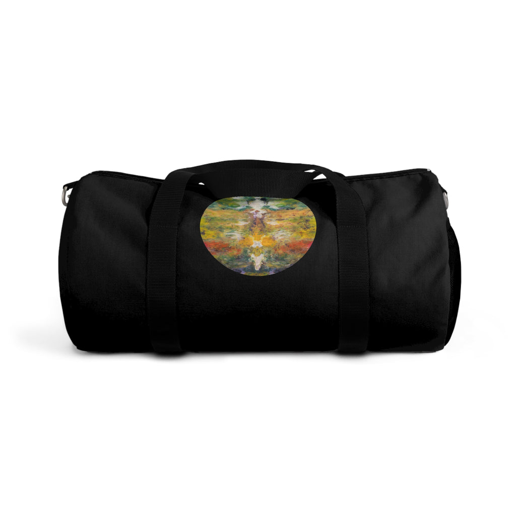 Duffel Bag — Boho Travel Gym Bag with Watercolor Design