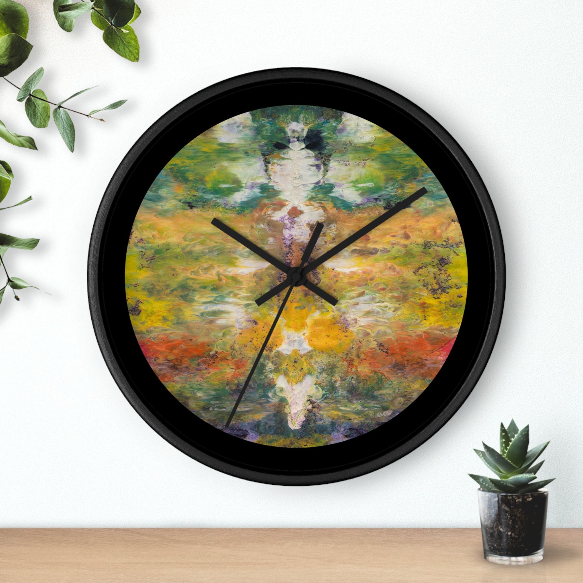 Watercolor Art Clock