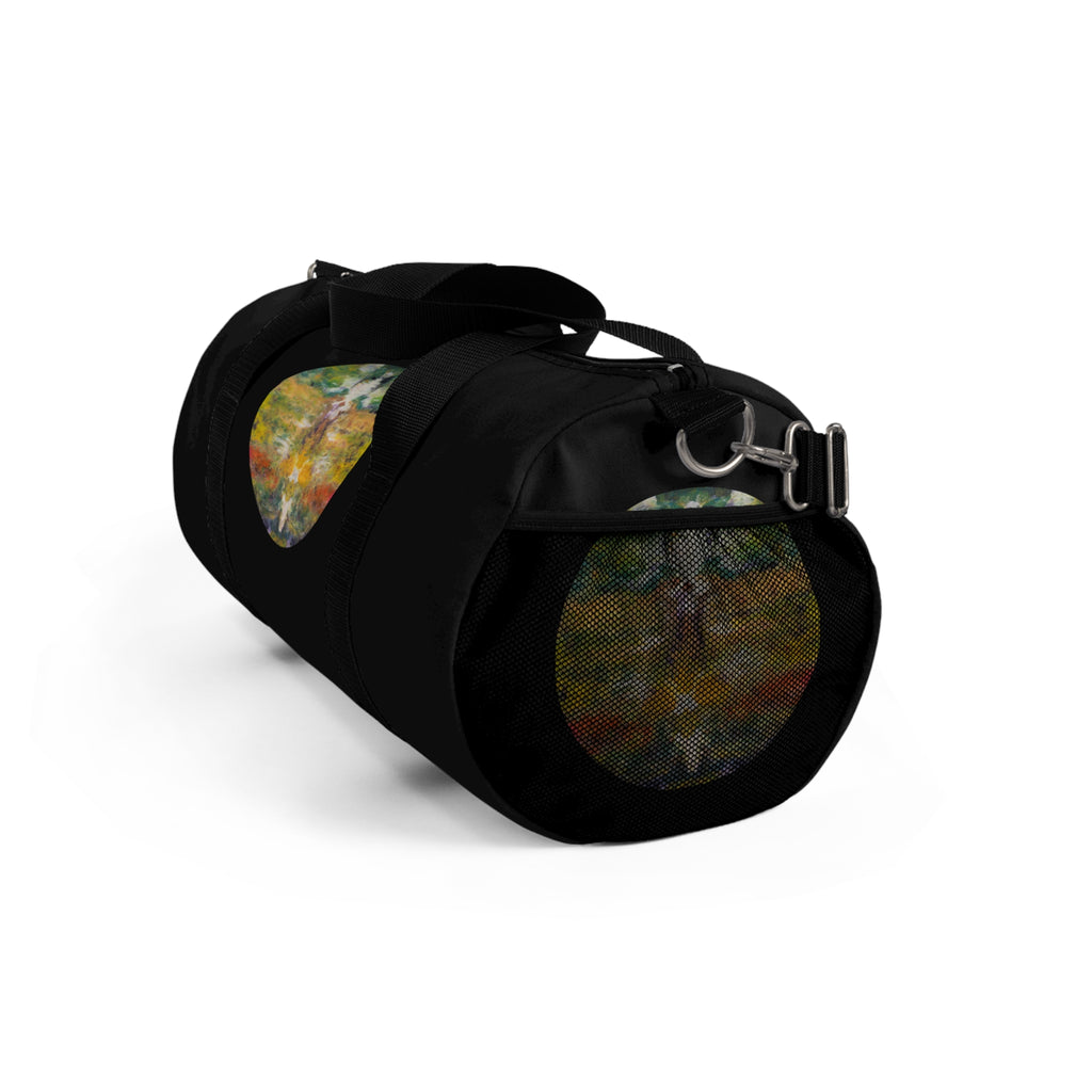 Duffel Bag — Boho Travel Gym Bag with Watercolor Design