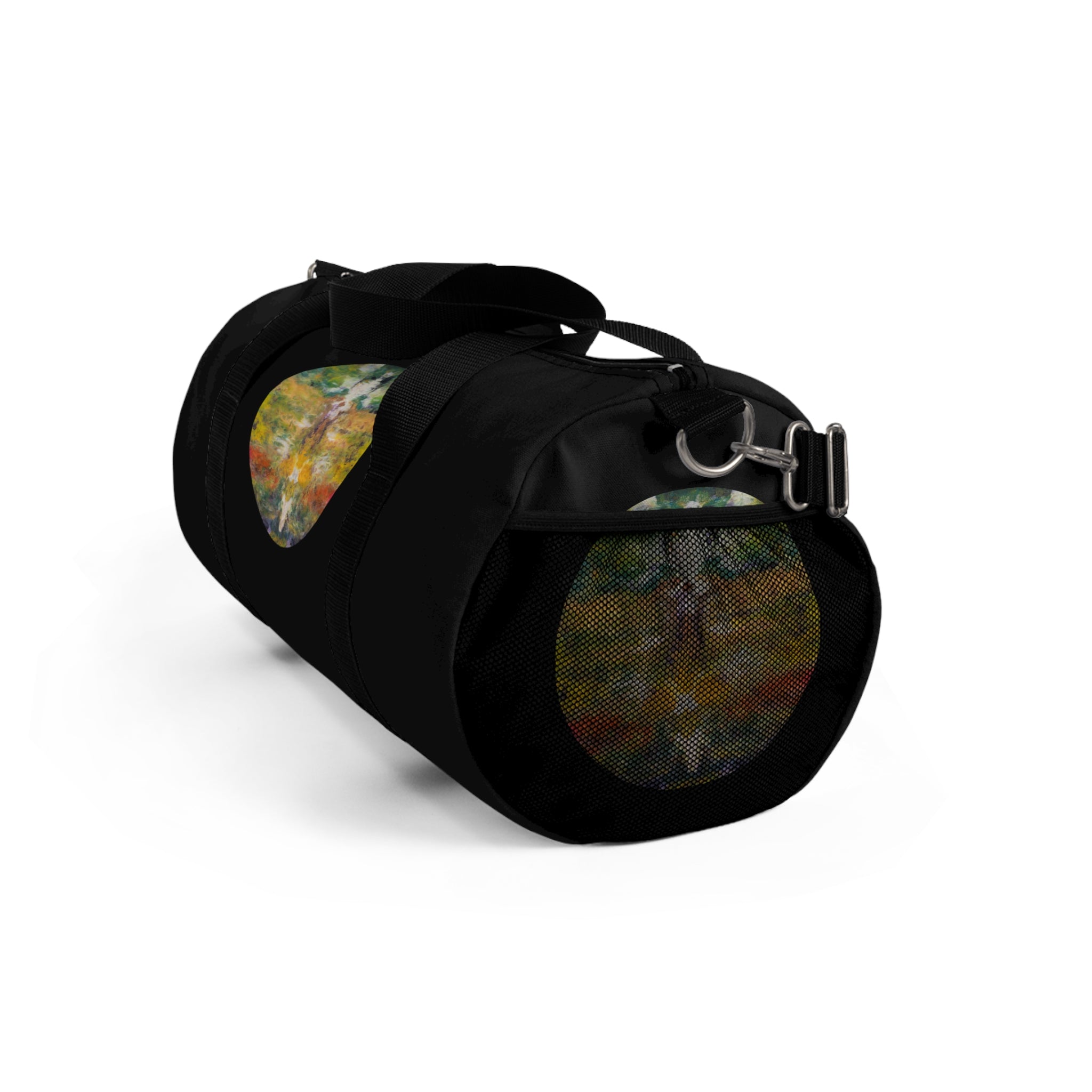 Duffel Bag — Boho Travel Gym Bag with Watercolor Design