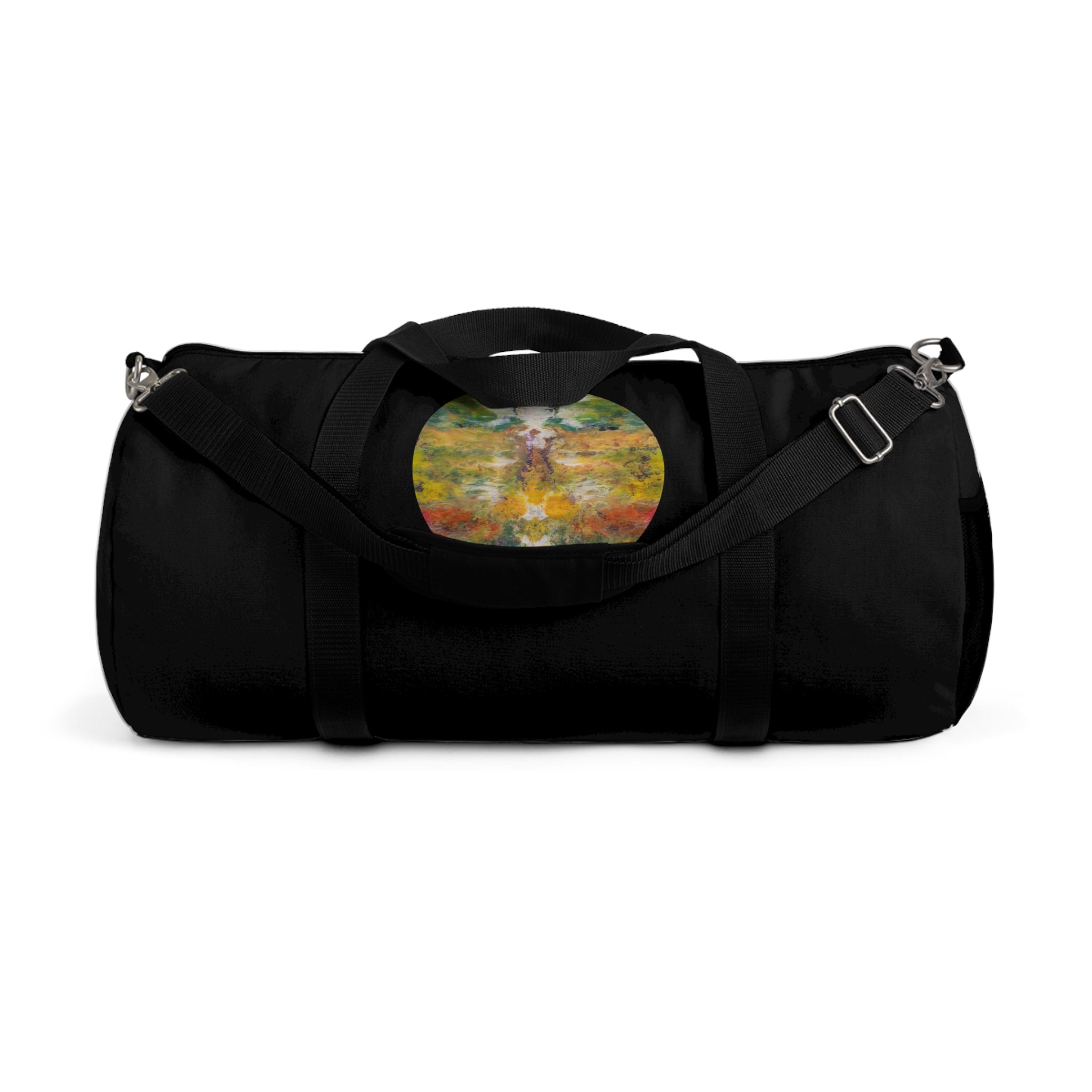 Duffel Bag — Boho Travel Gym Bag with Watercolor Design