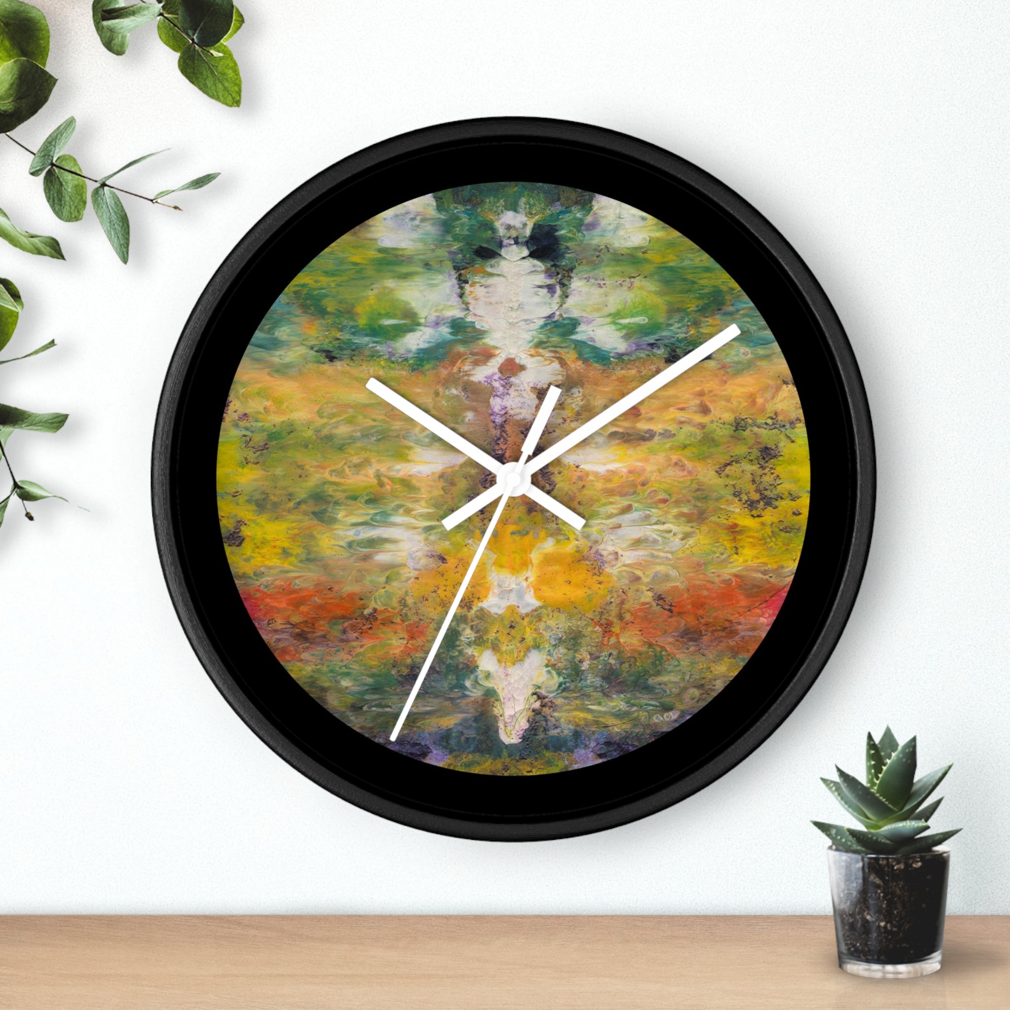 Watercolor Art Clock