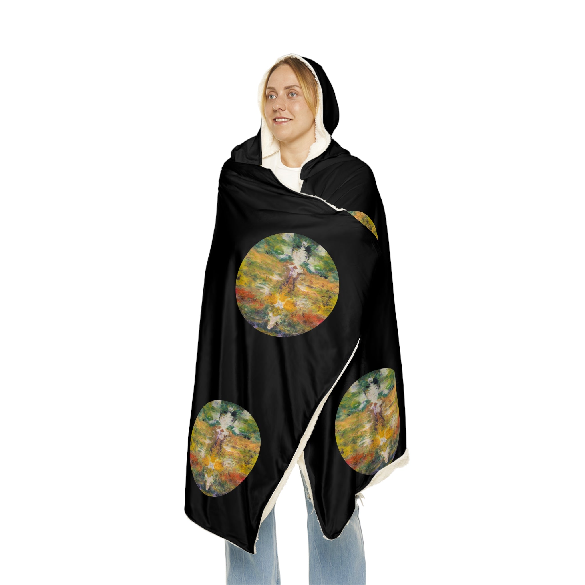 Hooded Blanket — Cozy Artistic Snuggle Throw