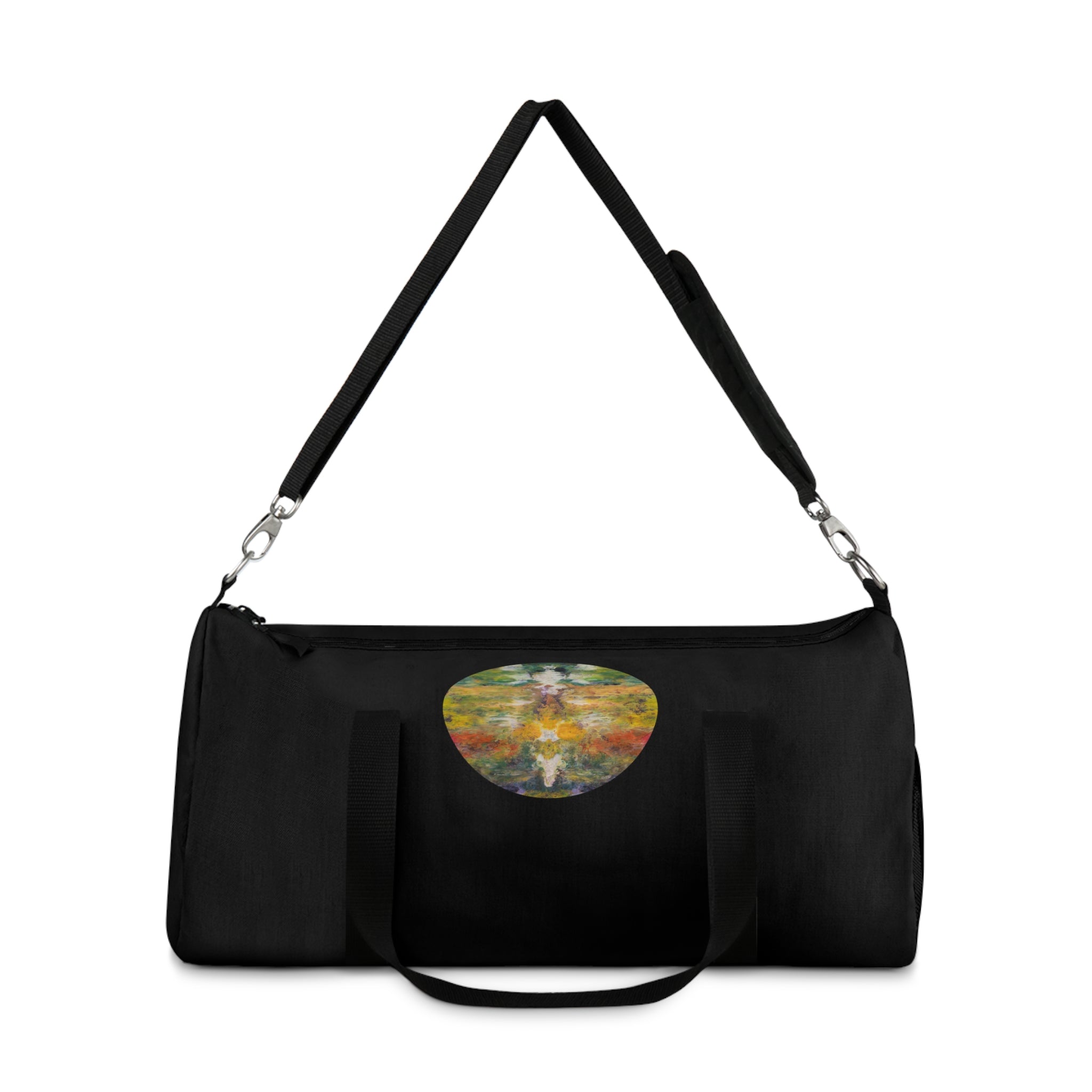 Duffel Bag — Boho Travel Gym Bag with Watercolor Design