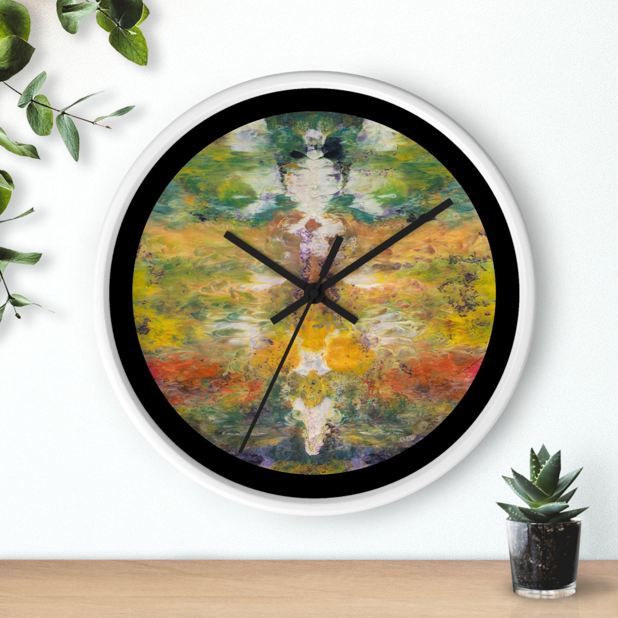 Watercolor Art Clock
