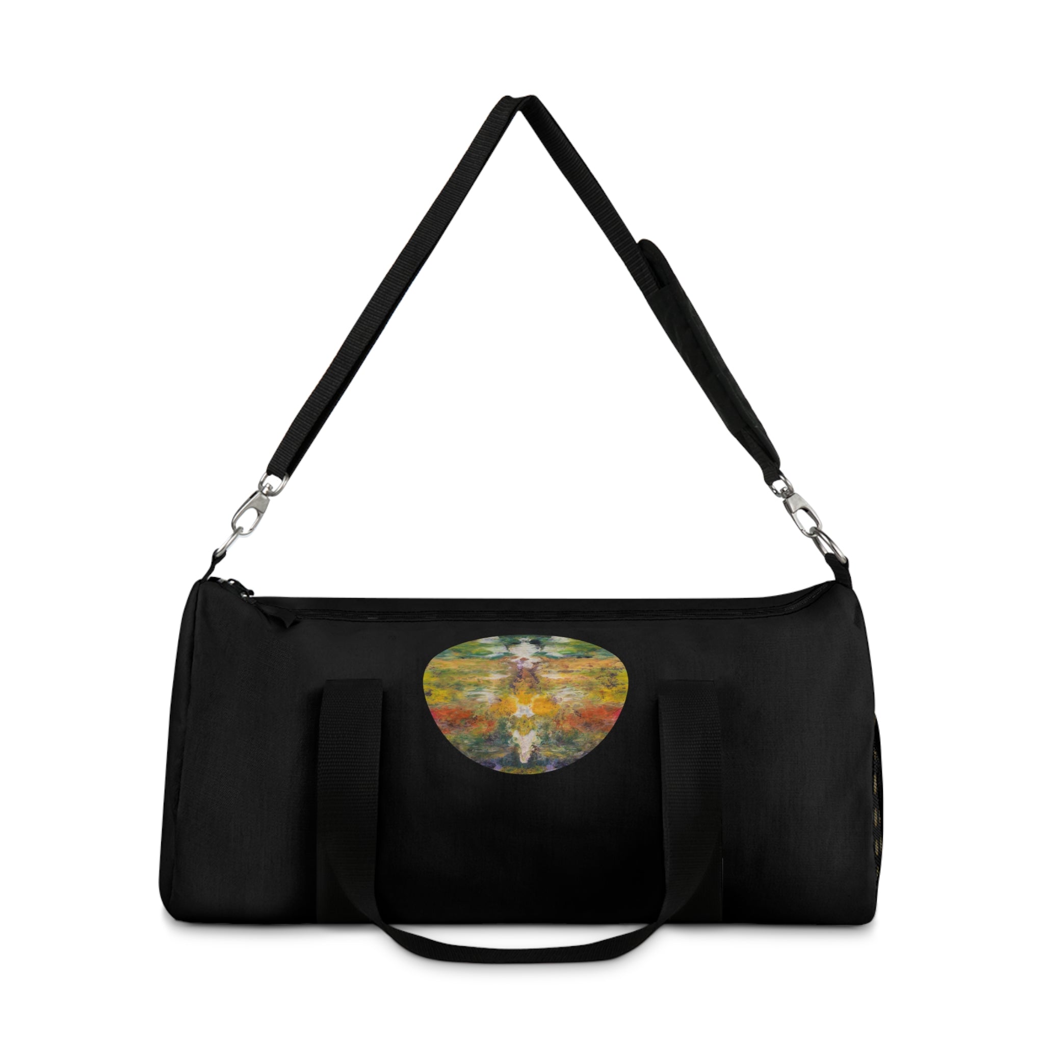 Duffel Bag — Boho Travel Gym Bag with Watercolor Design