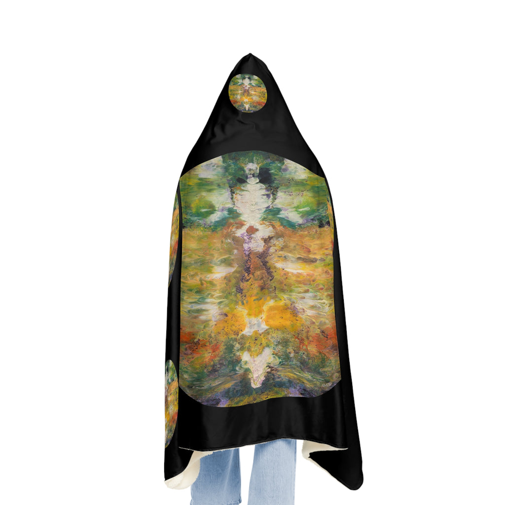 Hooded Blanket — Cozy Artistic Snuggle Throw