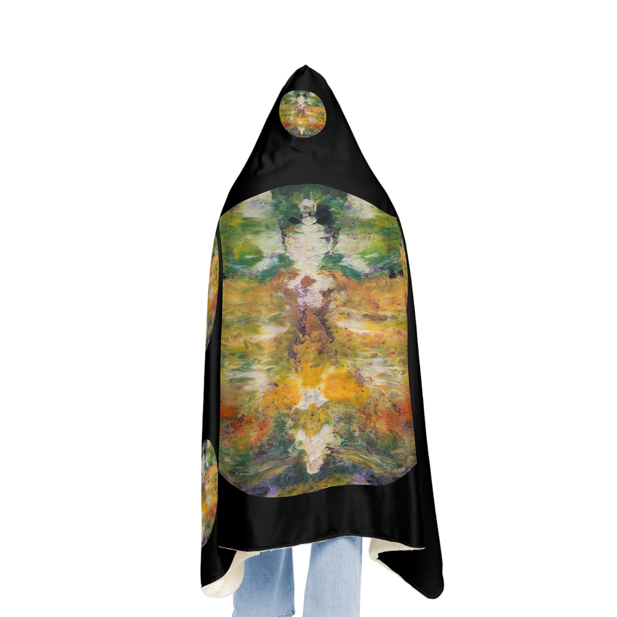 Hooded Blanket — Cozy Artistic Snuggle Throw